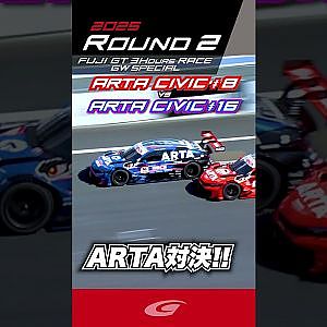 ARTA対決 ARTA MUGEN CIVIC TYPE R GT #8 vs ARTA MUGEN CIVIC TYPE R GT #16