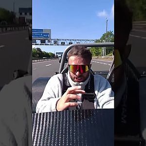 Taking a Caterham out on a motorway may not be the best idea #caterham #carthrottle #cars