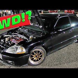 700hp AWD Turbo Civic!?!? - YouTube